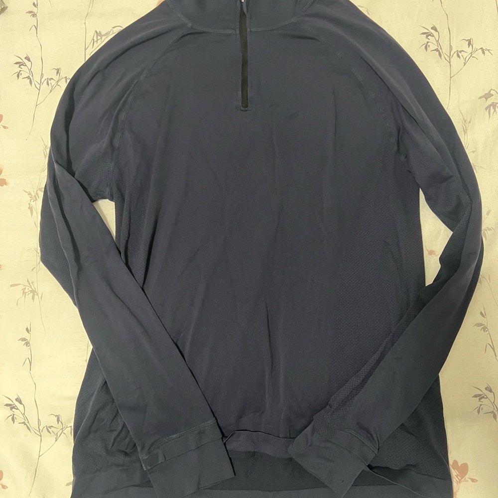 Fabletics Men's dark gray Quarter-Zip Sweater